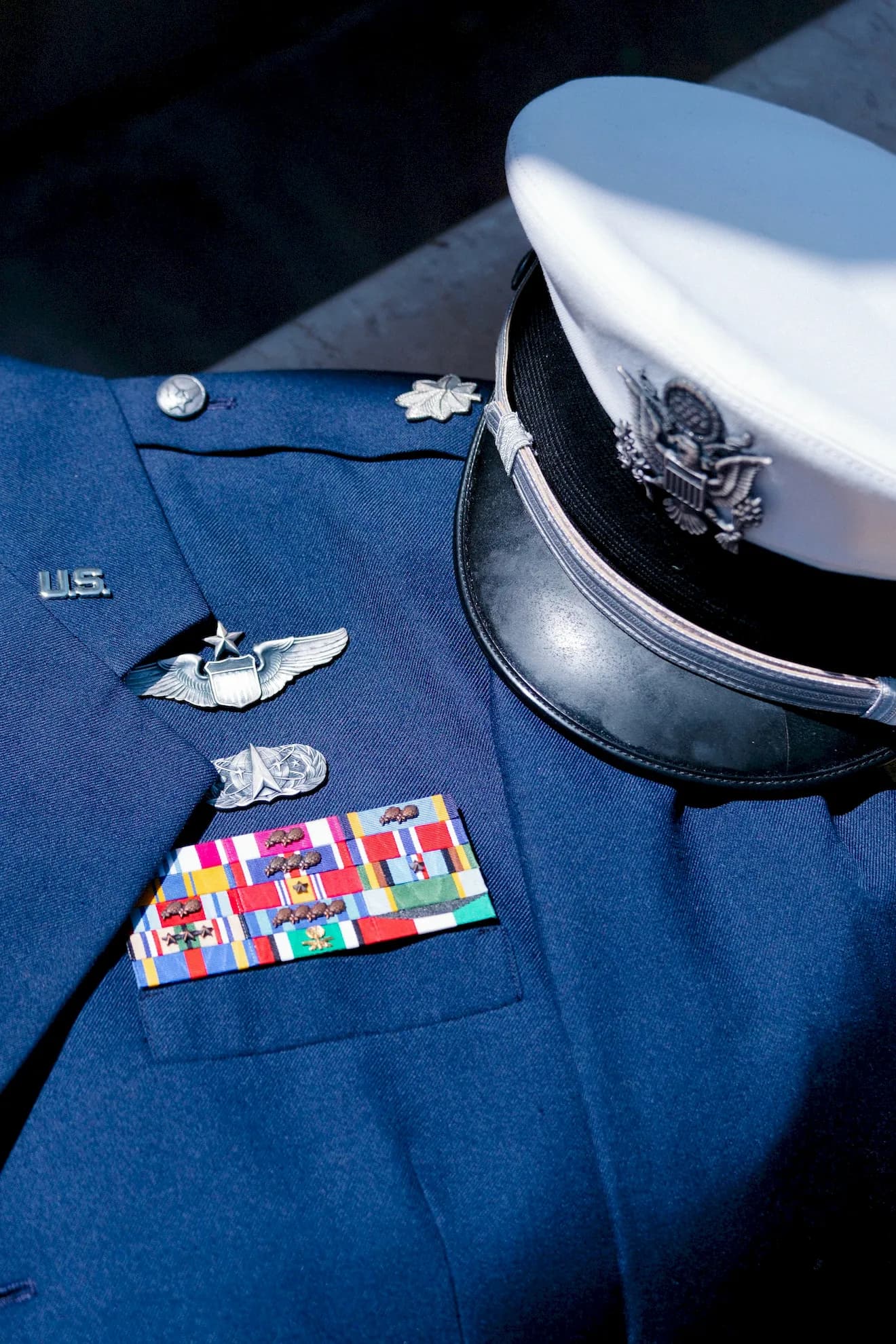 Veteran reviewing benefits information